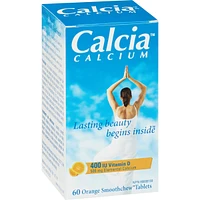Calcia Calcium with Vitamin D 400IU 500MG orange