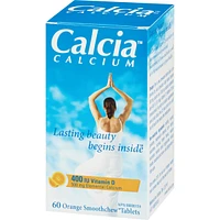 Calcia Calcium with Vitamin D 400IU 500MG orange