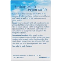 Calcia Calcium with Vitamin D 400IU 500MG orange