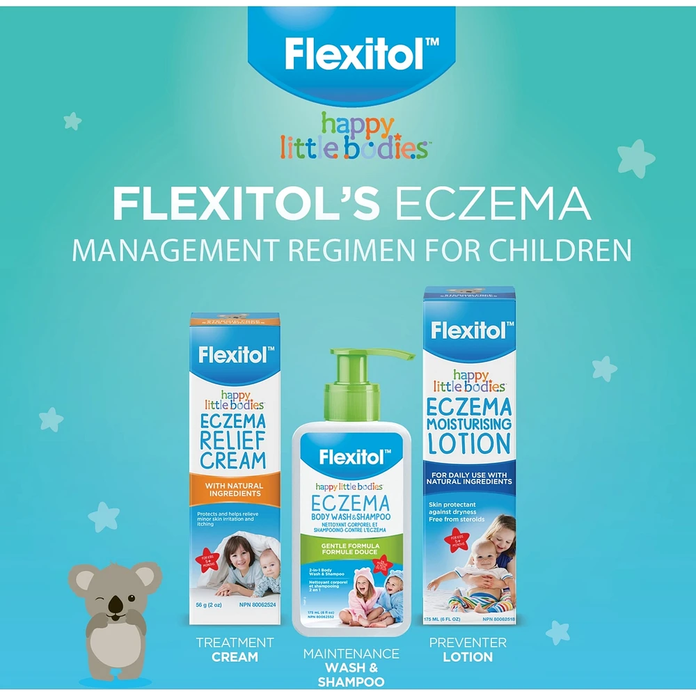 Happy Little Bodies™ Eczema 2 in 1 Body Wash and Shampoo