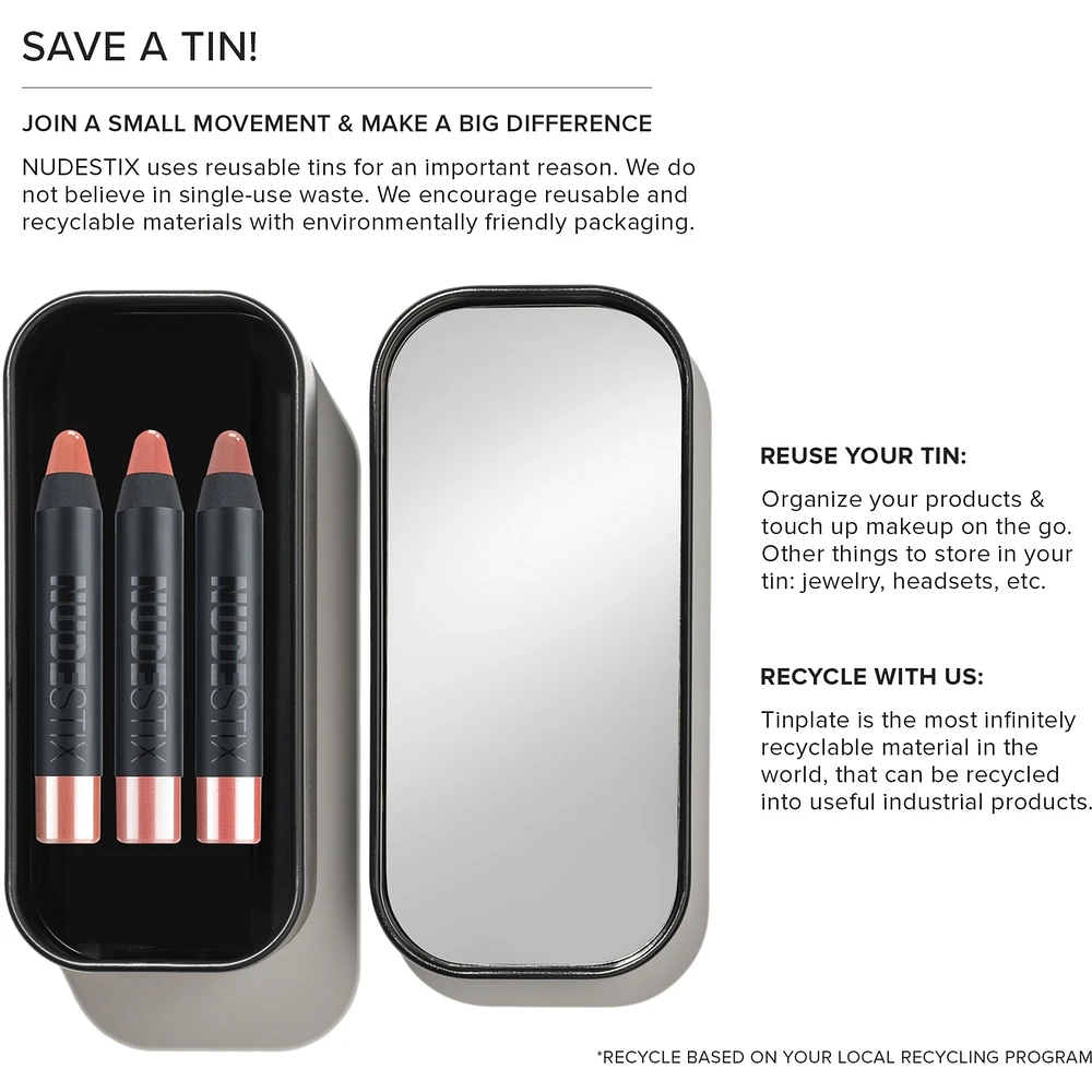 Nude Natural Lips 3-Piece Mini Kit