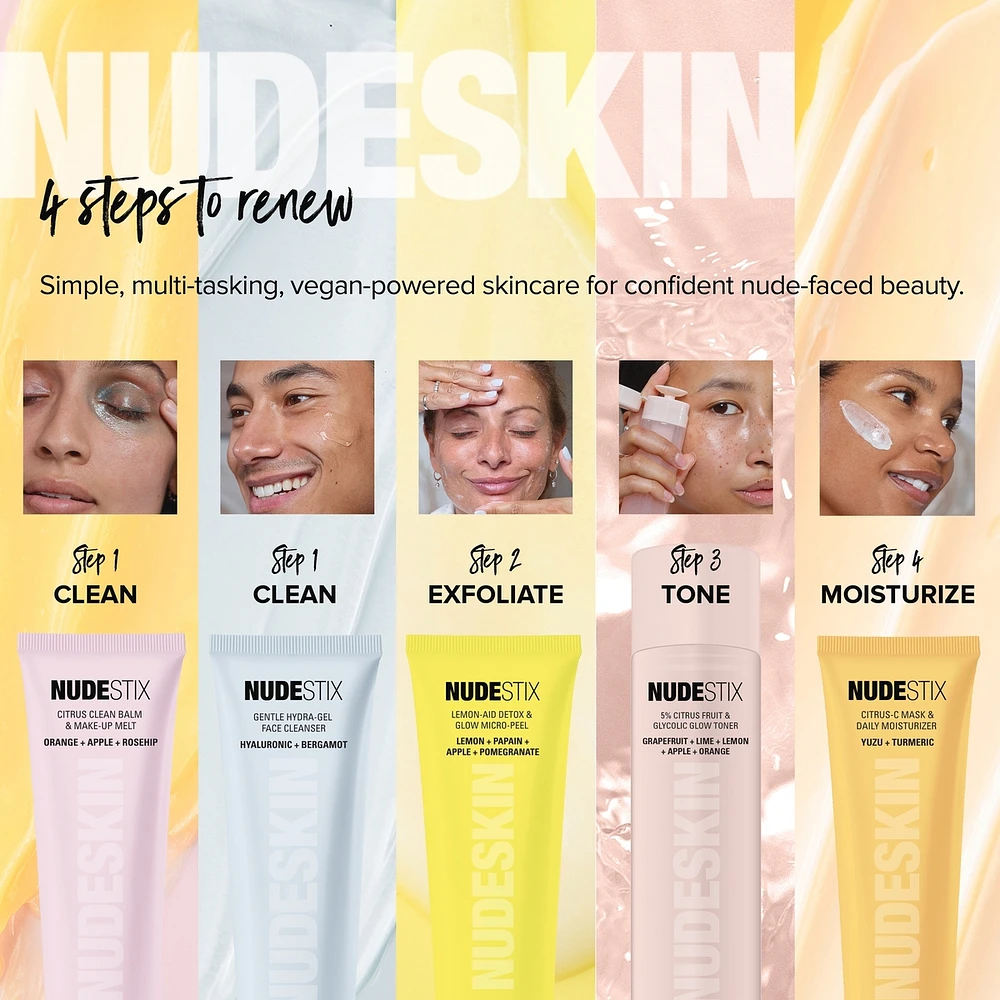 NUDESKIN 3-Step: Citrus Renew Set For Sensitive Skin