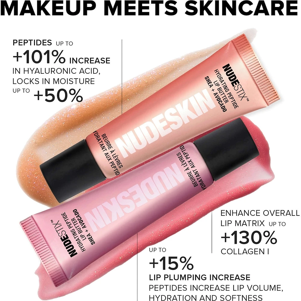 Nudestix Nudeglow Lip Set - 2 Pcs Hydrating Peptide Lip Butter