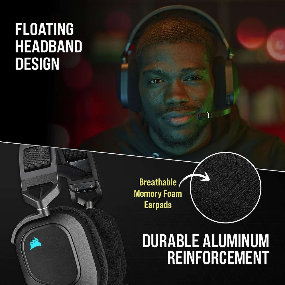HS80 RGB Wireless Gaming Headset with Spatial Audio