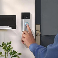 Battery Doorbell – Satin Nickel