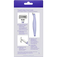 5-Blade Women's Razor - 1 Handle + 2 Blade Refills Sage