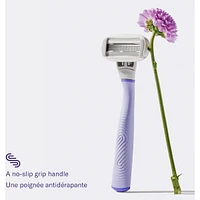 5-Blade Women's Razor - 1 Handle + 2 Blade Refills Sage