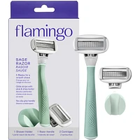 5-Blade Women's Razor - 1 Handle + 2 Blade Refills Sage