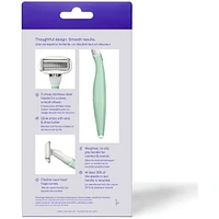 5-Blade Women's Razor - 1 Handle + 2 Blade Refills Sage