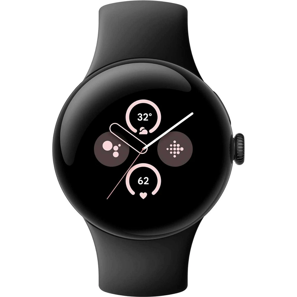 Pixel Watch 2 Wi-Fi Aluminum Case Obsidian Active Band Smartwatch, 41mm
