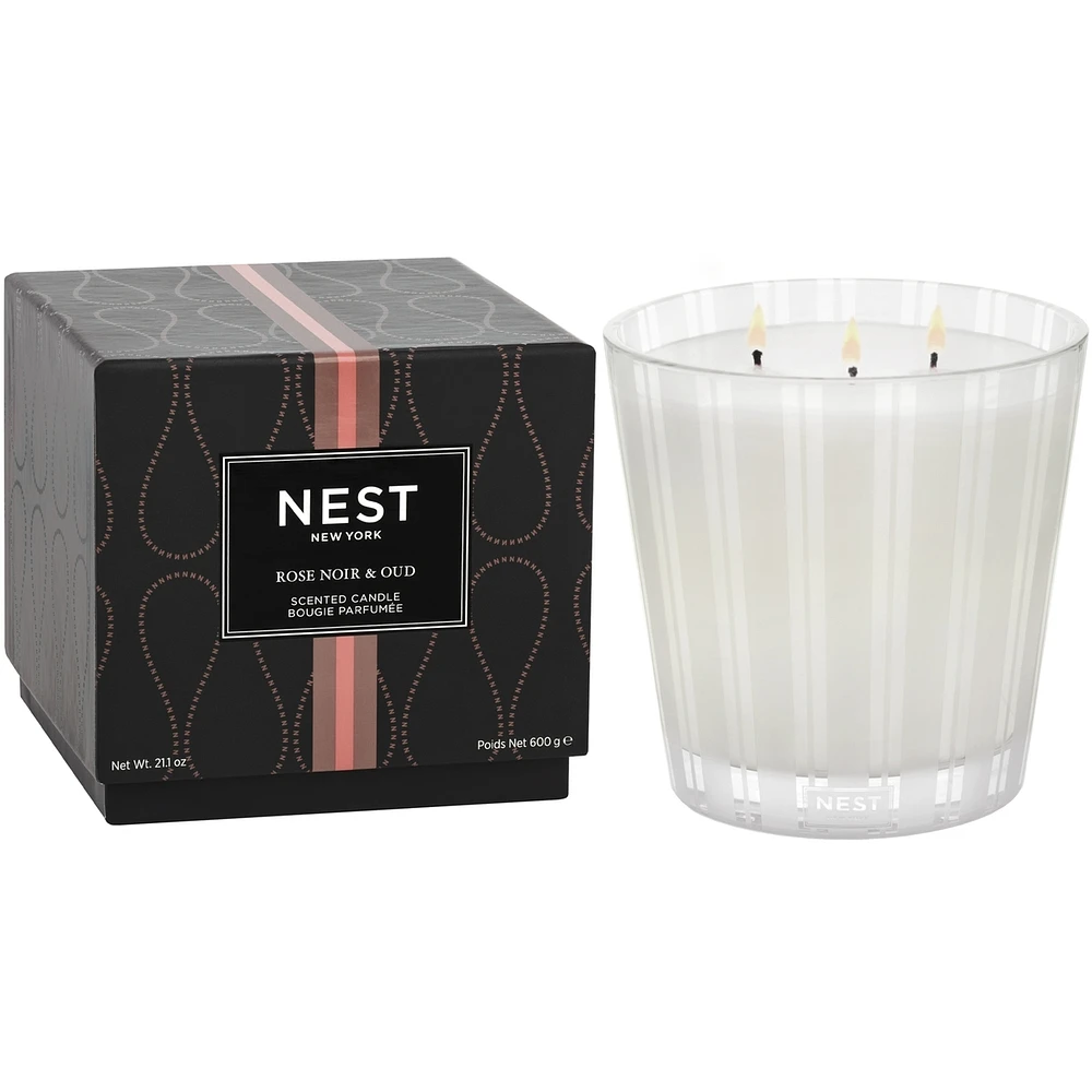 Rose Noir & Oud 3-Wick Candle