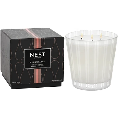 Rose Noir & Oud 3-Wick Candle