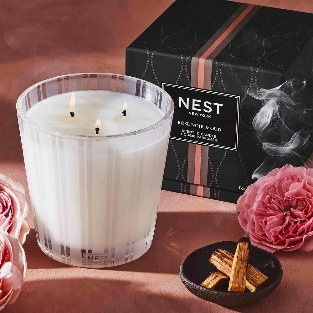 Rose Noir & Oud 3-Wick Candle