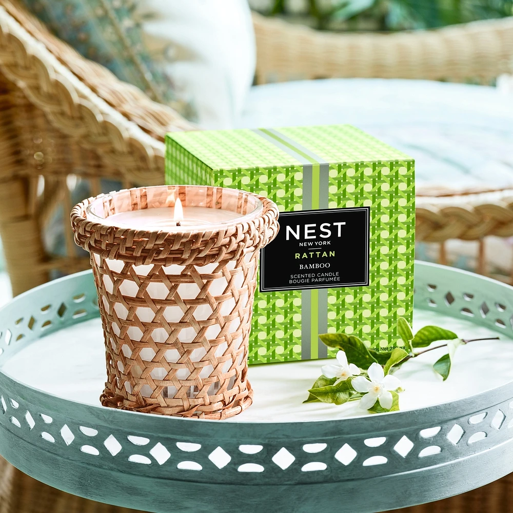 Rattan Bamboo Classic Candle