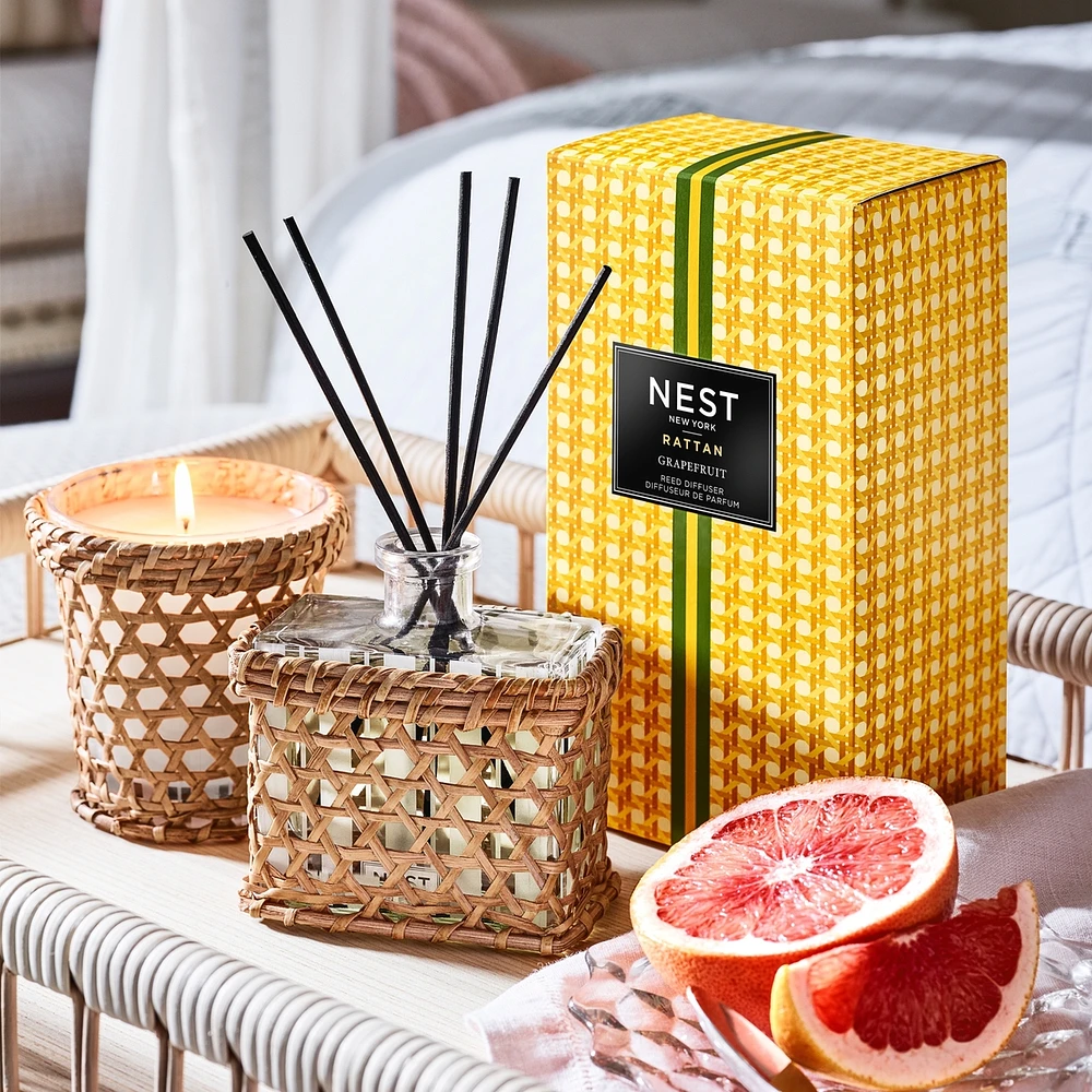 Rattan Grapefruit Classic Candle