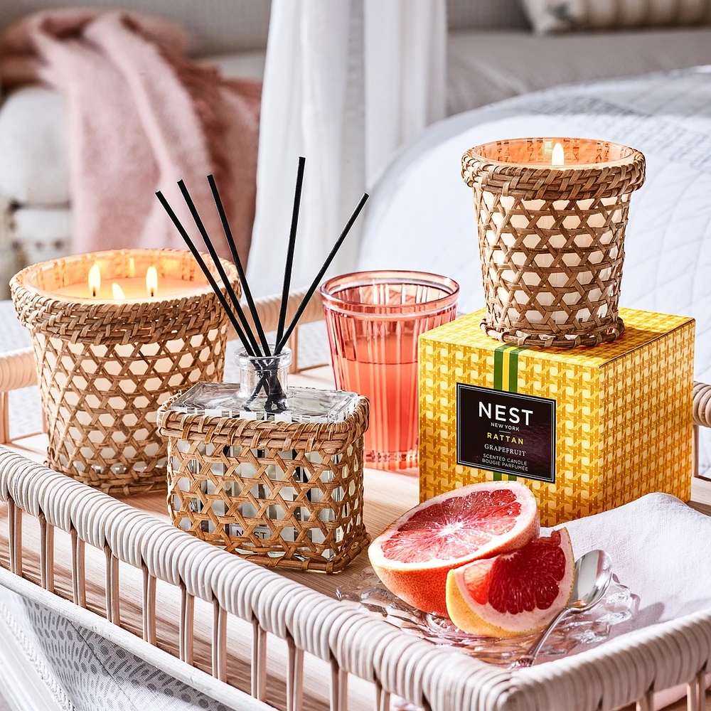Rattan Grapefruit Classic Candle