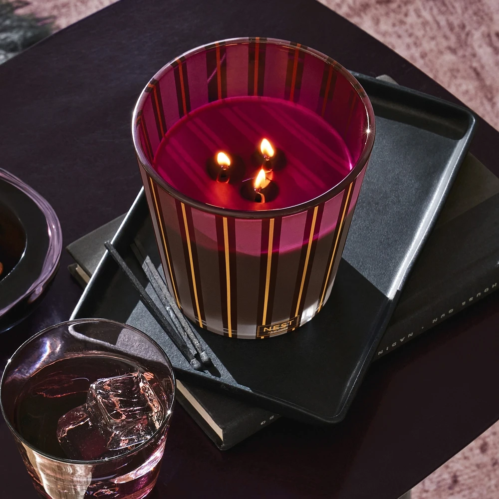 Autumn Plum 3 Wick Candle