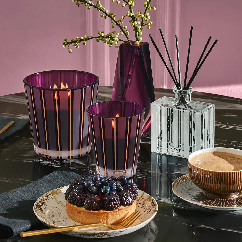 Autumn Plum 3 Wick Candle