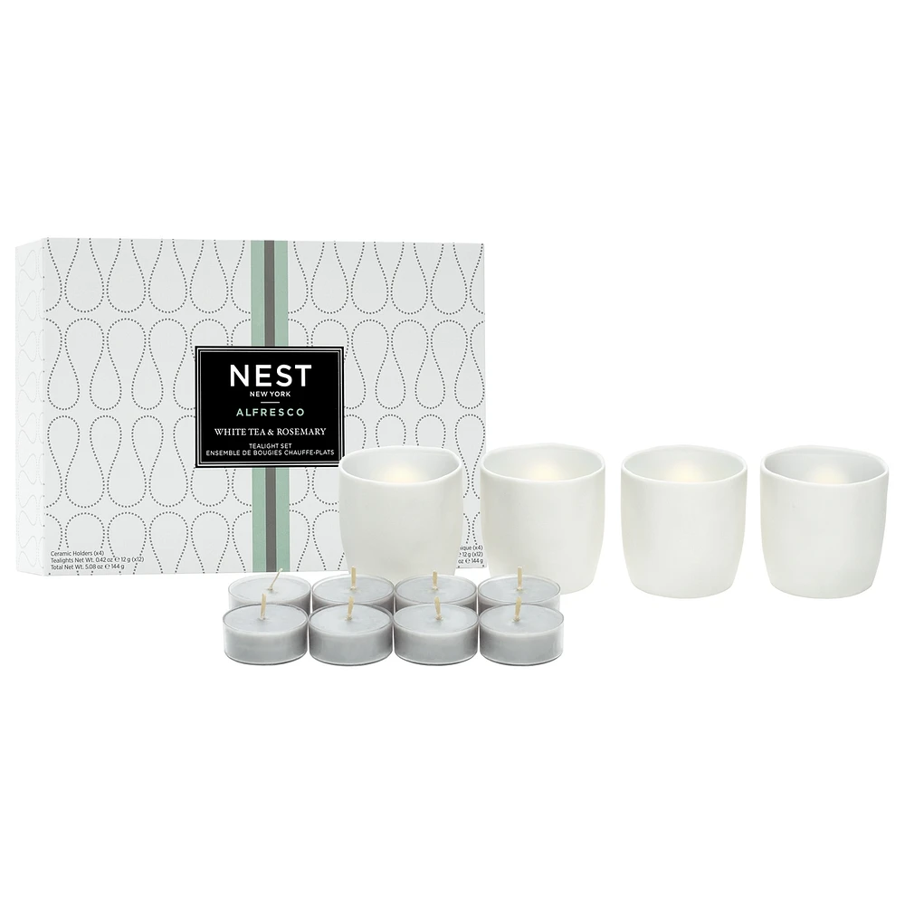 White Tea & Rosemary Tealight Set