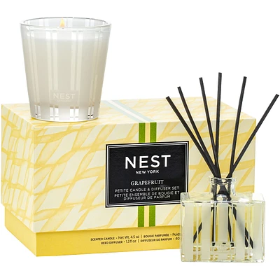Grapefruit Petite Candle & Diffuser Set