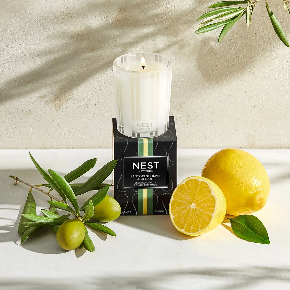 Santorini Olive & Citron Votive Candle