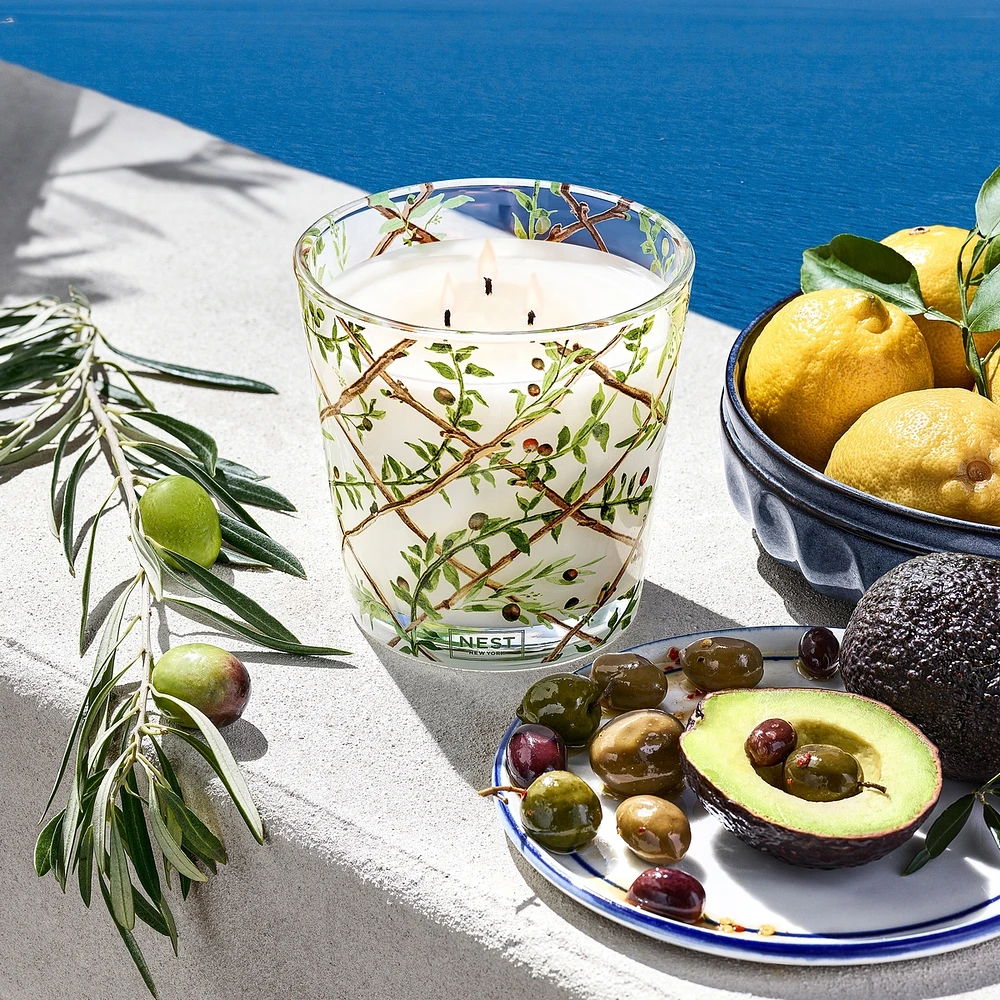 Santorini Olive & Citron Specialty 3-Wick Candle