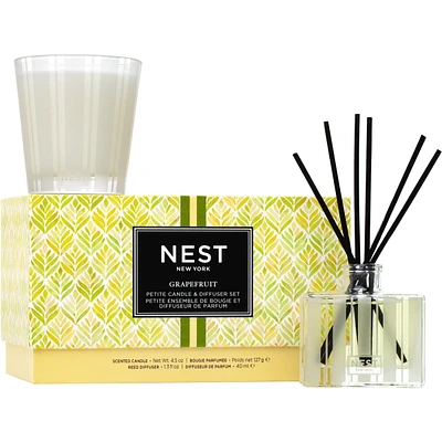Petite ensemble de bougie et diffuseur de parfum Grapefruit