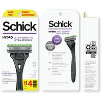 Hydro Ultra Sensitive Razor, Razor + 4 Refills
