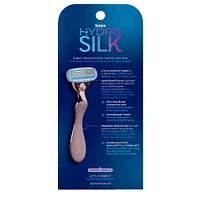Hydro Rose Gold Metal Handle Women's Razor and 2 Refills