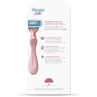 Hydro Rose Gold Metal Handle Women's Razor and 2 Refills