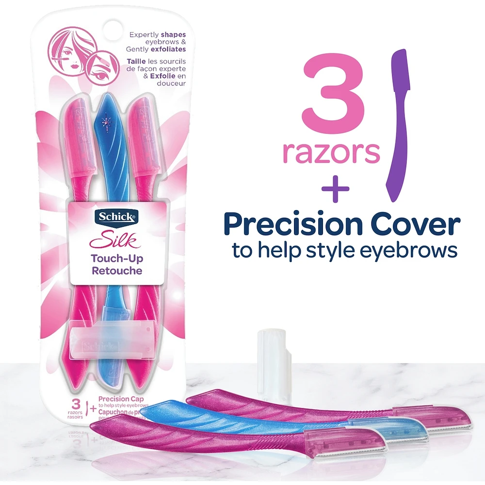 Schick Hydro Silk Touch-Up Exfoliating Eyebrow Shaper & Facial Razor