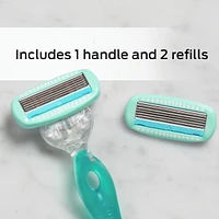 Schick Hydro Silk Sensitive Razor with Silk Touch Up Razor