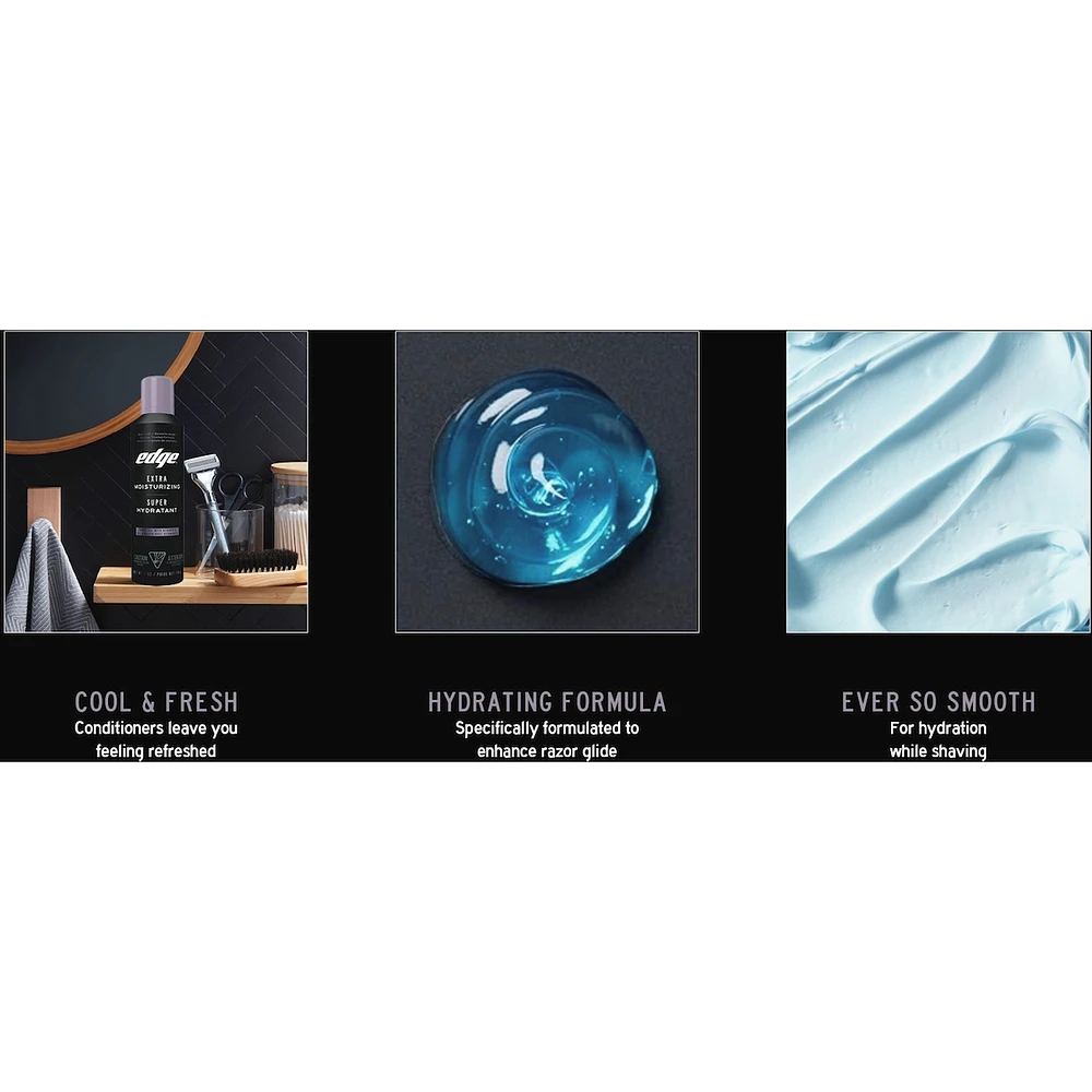 Edge Extra Moisturizing Mens Shave Gel