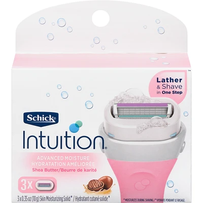 Intuition Advanced Moisture Women’s Razor Refills with Shea Butter