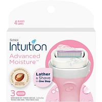 Intuition Advanced Moisture Women’s Razor Refills with Shea Butter