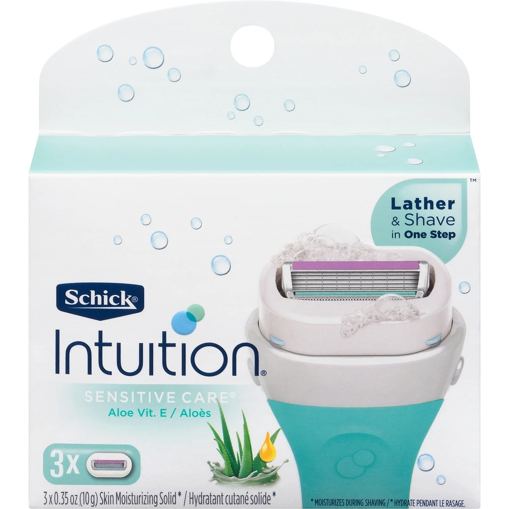 Intuition Naturals Sensitive Care Womens Razor Refills with Vitamin E & Aloe
