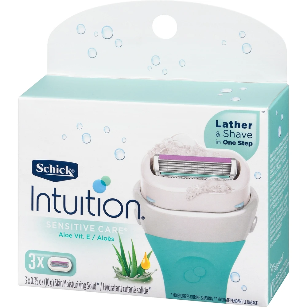 Intuition Naturals Sensitive Care Womens Razor Refills with Vitamin E & Aloe