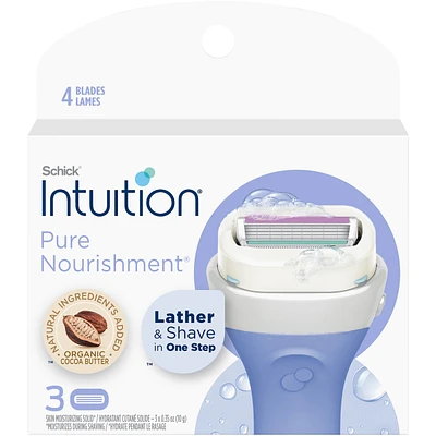 Intuition Pure Nourishment Women’s Razor Refills with Coconut Milk and Almond Oil