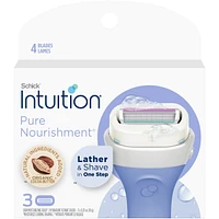 Intuition Pure Nourishment Women’s Razor Refills with Coconut Milk and Almond Oil