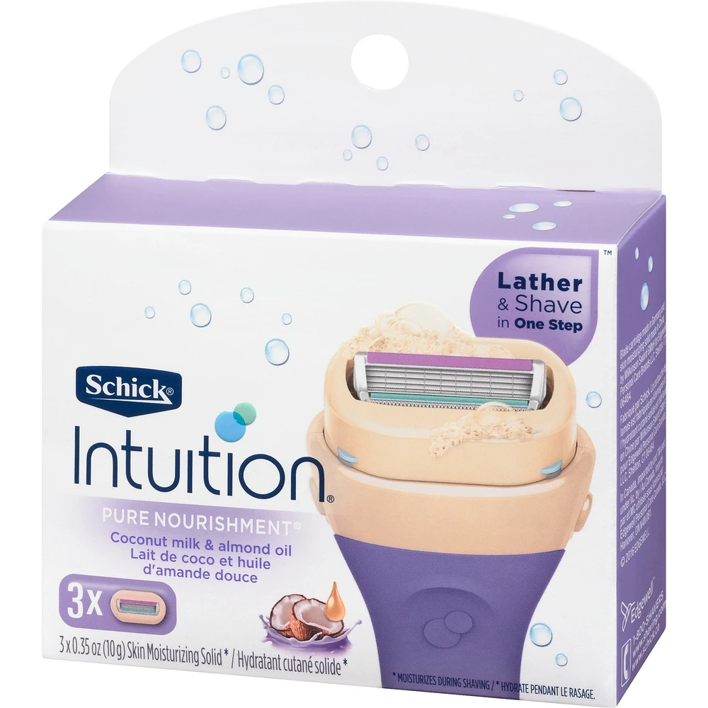 Intuition Pure Nourishment Women’s Razor Refills with Coconut Milk and Almond Oil