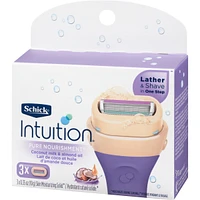 Intuition Pure Nourishment Women’s Razor Refills with Coconut Milk and Almond Oil