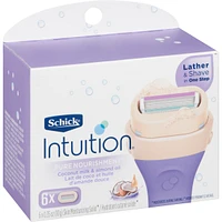 Intuition Pure Nourishment Womens Razor Refills with Coconut Milk and Almond Oil