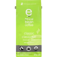 Fairtrade Organic Coffee, Classic Medium Roast, Ground Coffee