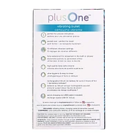 plusOne Vibrating Bullet with Finger Sleeve, Teal, Rechargeable, 10 varibale speeds, Waterproof