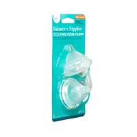 Balance+ Wide Nipples (Med/Fast) 2pk