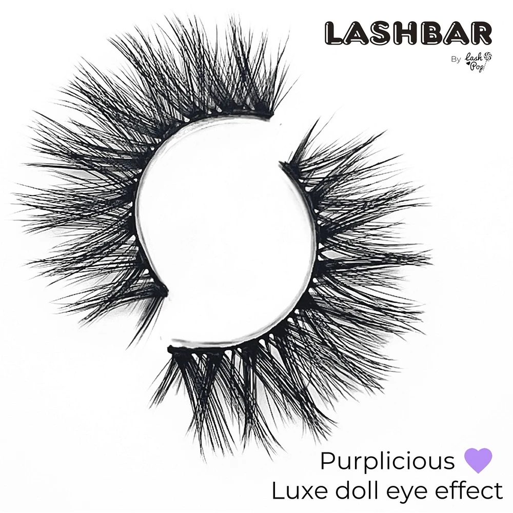 Purplicious Single Pack 3D Faux Mink False Eyelashes