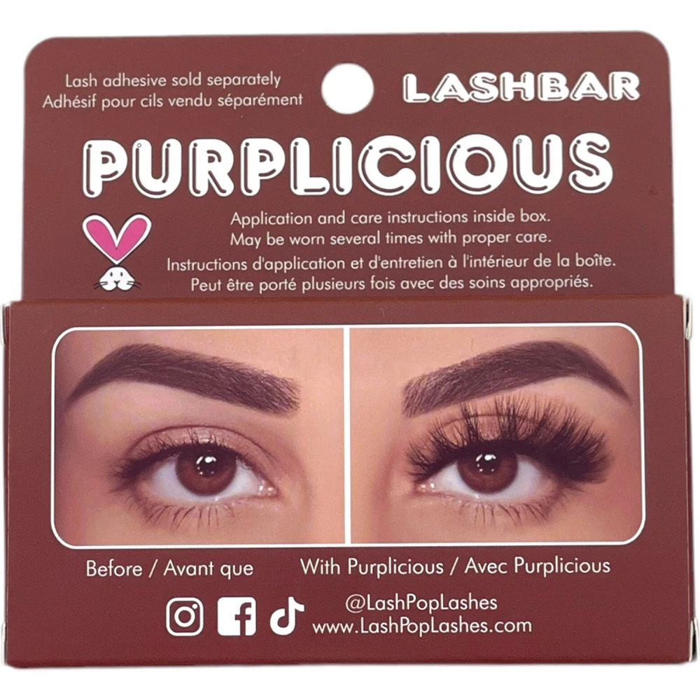 Purplicious Single Pack 3D Faux Mink False Eyelashes