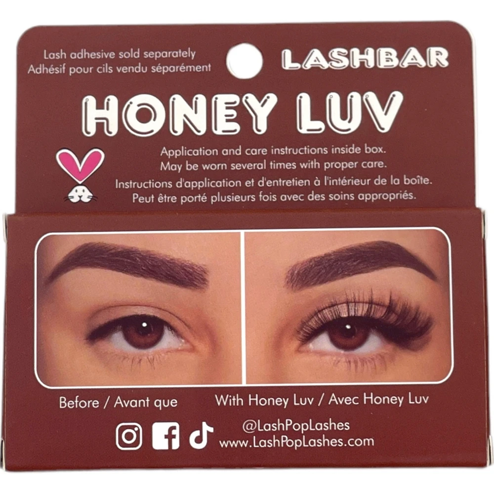 Honey Luv Single Pack 3D Faux Mink False Eyelashes