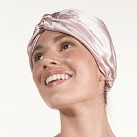 slip pure silk turban - pink