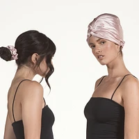 slip pure silk turban - pink
